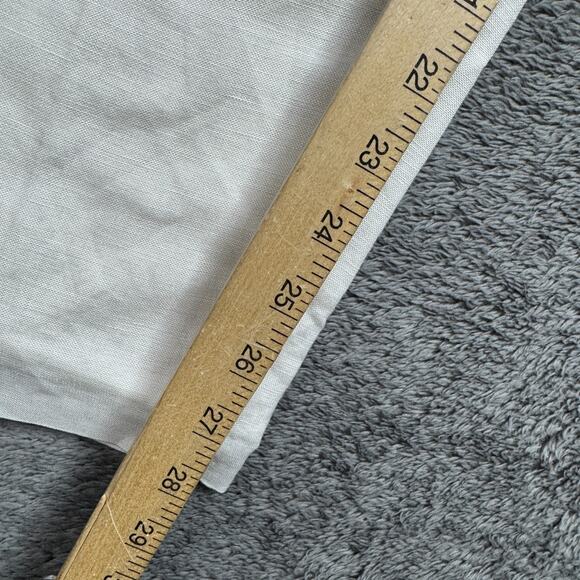 Calvin Klein Womens Linen Blend Suit Pants Belted NWT Sz 8 White High Rise - Picture 8 of 11